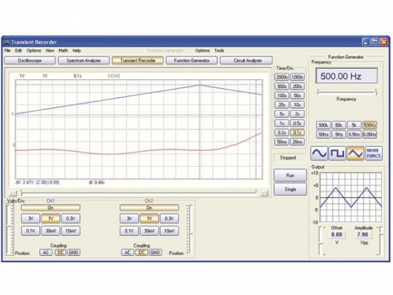USB-PC SCOPE + FUNCTIEGENERATOR (2 KANALEN)