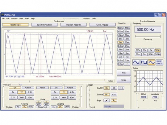 USB-PC SCOPE + FUNCTIEGENERATOR (2 KANALEN)