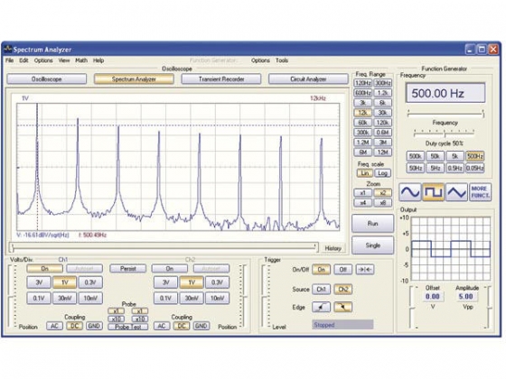 USB-PC SCOPE + FUNCTIEGENERATOR (2 KANALEN)