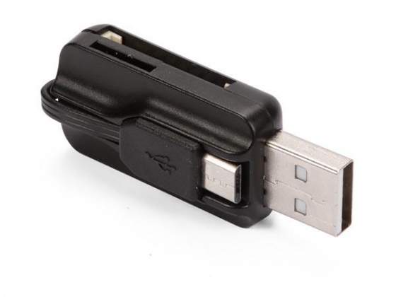 USB 2.0 - Micro USB 2-in-1 SD-/microSD-KAARTLEZER