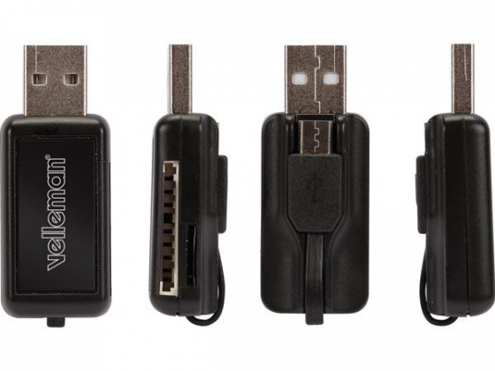 USB 2.0 - Micro USB 2-in-1 SD-/microSD-KAARTLEZER
