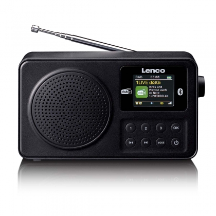 Draagbare DAB+/FM-radio met Bluetooth Zwart