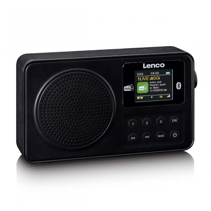 Draagbare DAB+/FM-radio met Bluetooth Zwart