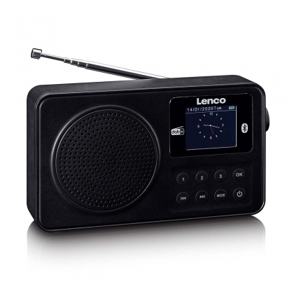 Draagbare DAB+/FM-radio met Bluetooth Zwart