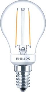 Dimbare Philips Classic LED-kogel 2,7W 2700K E14 helder