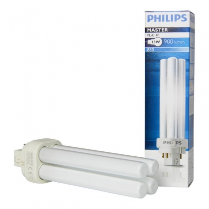 Philips PL-C 13W 830 4-pins spaarlamp 3000K