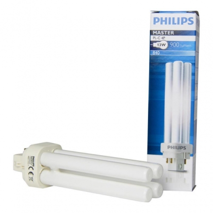 Philips PL-C 13W 840 4-pins spaarlamp 4000K