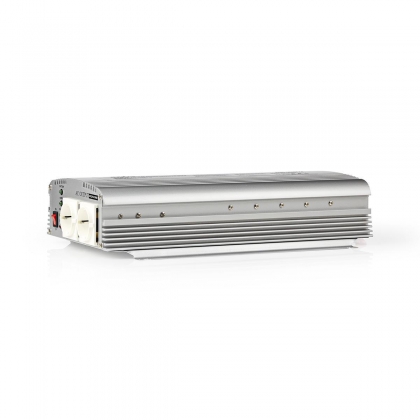 Spanningsomvormer Gemodificeerde Sinusgolf | 12 V DC - 230 V AC | 1000 W | 2x Schuko-Uitgang | Oplaadfunctie