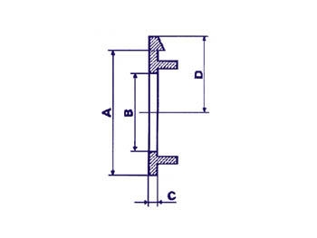 PIJL VOOR 15mm KNOOP (ROOD)