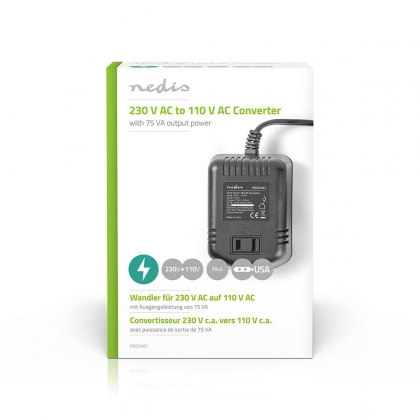 Power Converter | Netvoeding | 230 V AC 50 Hz | 65 W | Euro | Zwart