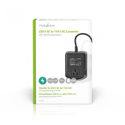 Power Converter | Netvoeding | 230 V AC 50 Hz | 70 W | Randaarde stekker | Zwart