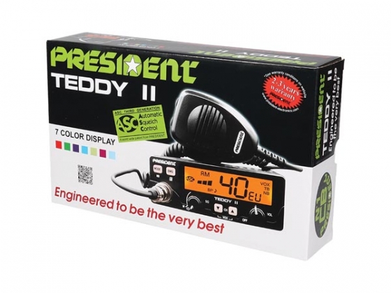 Cb-radiostation (AM/FM) PRESIDENT® Teddy II - 40 kanalen