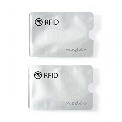 RFID Beschermingshoesjes | Bescherming tegen: 10 KHz - 5.8 GHz | Geschikt voor 3 Kaarten | 3.36 g | Aluminium | Zilver
