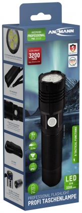 ANSMANN PRO 3000R RECHARGEABLE FLASHLIGHT