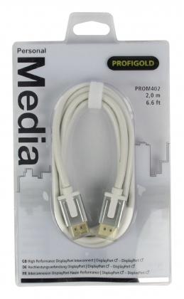 DisplayPort Kabel DisplayPort Male - DisplayPort Male 2.00 m Wit