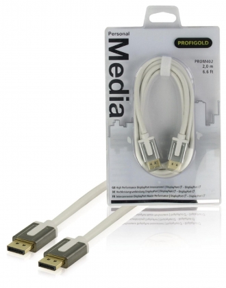 DisplayPort Kabel DisplayPort Male - DisplayPort Male 2.00 m Wit