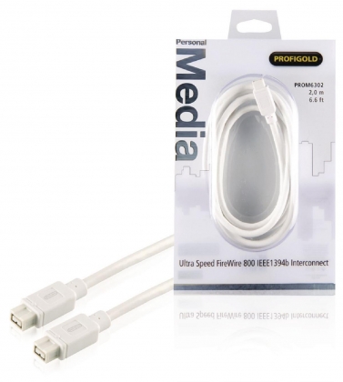 FireWire 800 Kabel FireWire 9-Pins Male - FireWire 9-Pins Male 2.00 m Wit