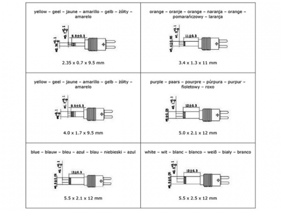 COMPACTE SCHAKELENDE VOEDING MET INSTELBARE UITGANG - 100-240 V - 3 tot 12 VDC - 2.5 A + 6 pluggen