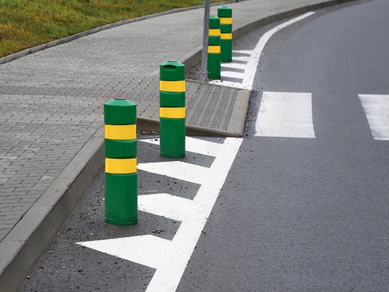 Honingraat reflecterende tape 5cm x 5m - Geel
