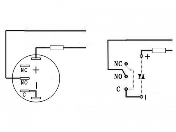 HOGE RONDE METALEN SCHAKELAAR SPDT 1NO 1NC