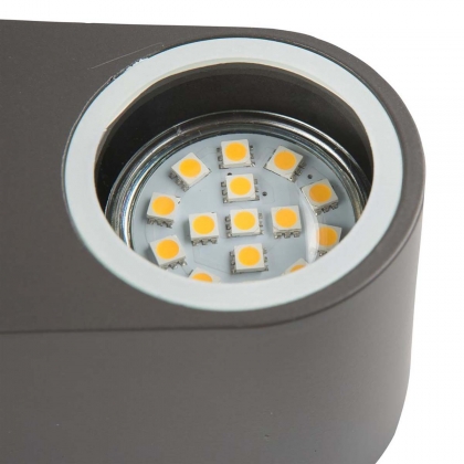 LED Wandlamp voor Buiten 2.4 W 230 lm Donkergrijs