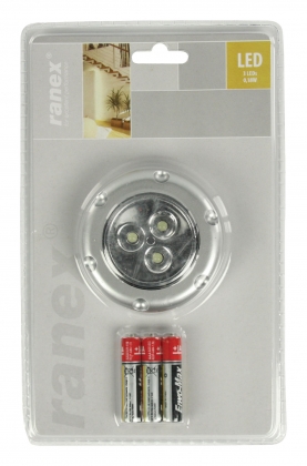 LED Lamp met Druktoets Zilver
