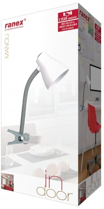 Desk Cliplamp 25 W Grijs