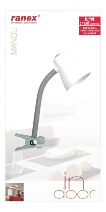 Desk Cliplamp 25 W Grijs
