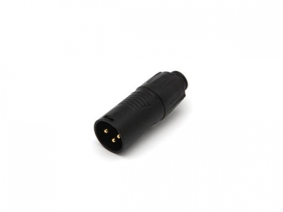 REAN TINY - XLR ADAPTER MANNELIJK NAAR MANNELIJK - ZWART