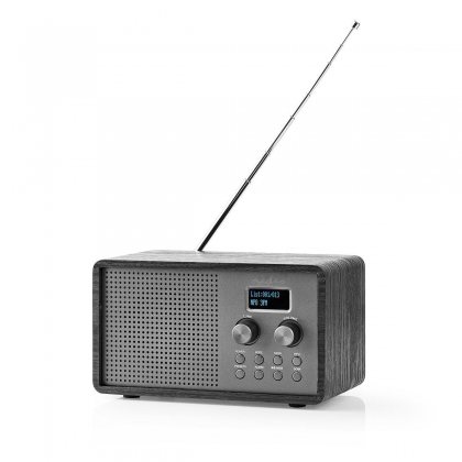 DAB+ Radio | Tafelmodel | DAB+ / FM | 1.3 " | Zwart-Wit Scherm | Batterij Gevoed / USB Gevoed | Digitaal | 4.5 W | Bluetooth® | Wekker | Slaaptimer | Zwart