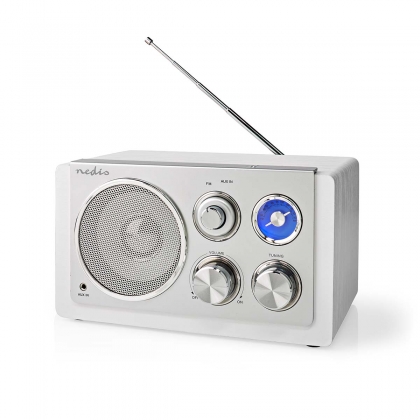 FM-Radio | Tafelmodel | FM | Netvoeding | Analoog | 15 W | IP20 | Wit