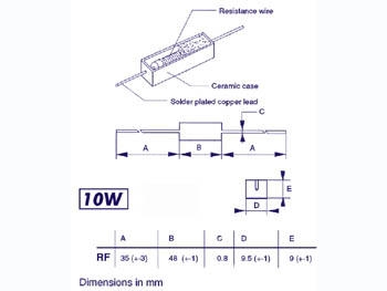 WEERSTAND 10W 0,1 OHM