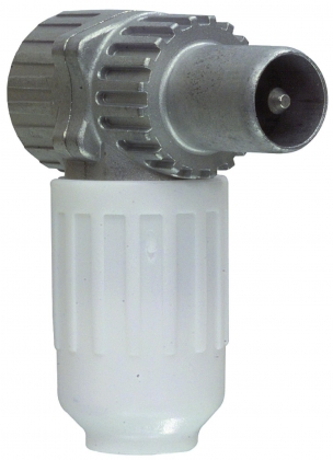 Hirschmann Coaxconnector Male PVC Wit