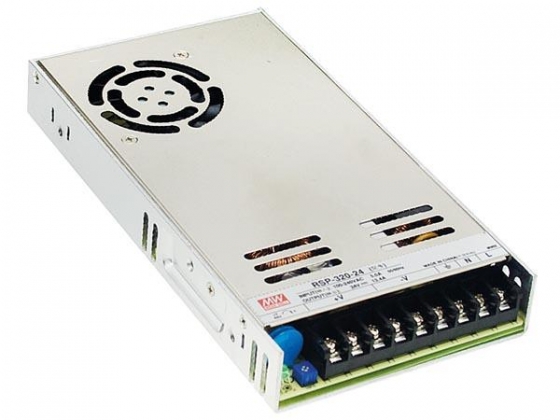 SCHAKELENDE VOEDING VOOR IT-APPARATUUR - 1 UITGANG - 320 W - 12 V - GESLOTEN CHASSIS