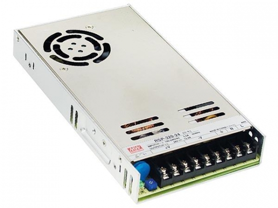 SCHAKELENDE VOEDING VOOR IT-APPARATUUR - 1 UITGANG - 320 W - 24 V - GESLOTEN CHASSIS