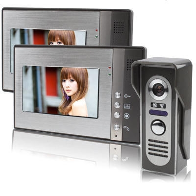 Video Deurintercom met 2 monitoren 