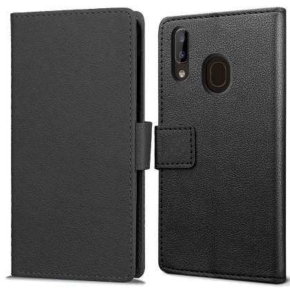 Samsung Galaxy A20e Wallet Case (Black)