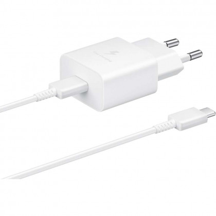 Samsung USB-C 15W Snellader met kabel (Wit) - EP-T1510XW