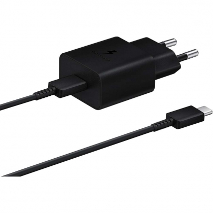 Samsung USB-C 15W Snellader met kabel (Zwart) - EP-T1510XB
