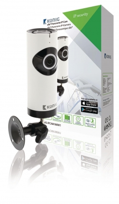 HD IP-Camera 1280x720 Panorama Wit/Zwart