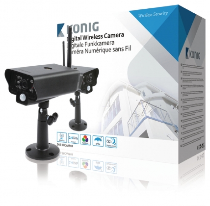2.4 GHz Draadloze Camera Buiten VGA Zwart