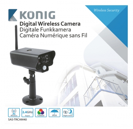 2.4 GHz Draadloze Camera Buiten VGA Zwart
