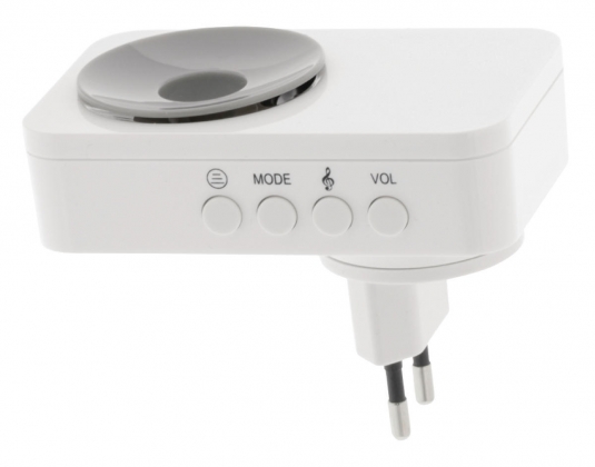 Plug-in Draadloze Deurbel Set 220V 85 dB Wit/Grijs