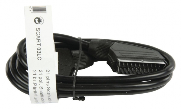 SCART Kabel SCART Male - SCART Male 1.50 m Zwart