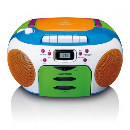 Draagbare radio met CD en cassette Kids Multi Colour