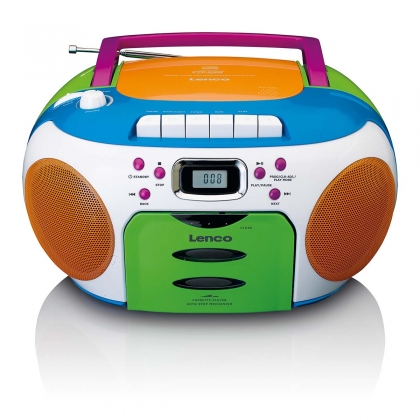Draagbare radio met CD en cassette Kids Multi Colour