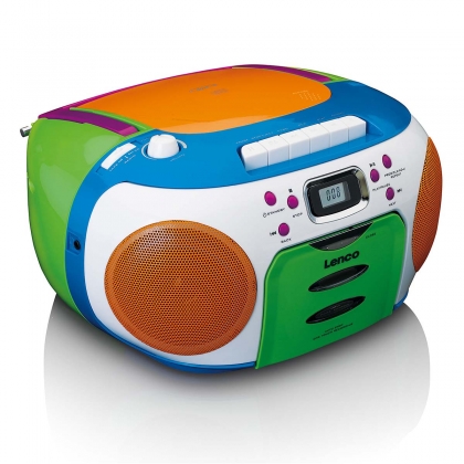 Draagbare radio met CD en cassette Kids Multi Colour