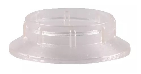 Schroefring voor lamphouder E14 diameter 42mm hoogte 12mm transparant