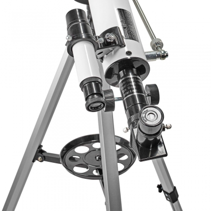 Telescoop | Diafragma: 50 mm | Brandpuntsafstand: 600 mm | Finderscope: 5 x 24 | Maximale werkhoogte: 125 cm | Tripod | Wit / Zwart