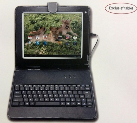 9.7 INCH TABLET ETUI MET USB TOETSENBORD